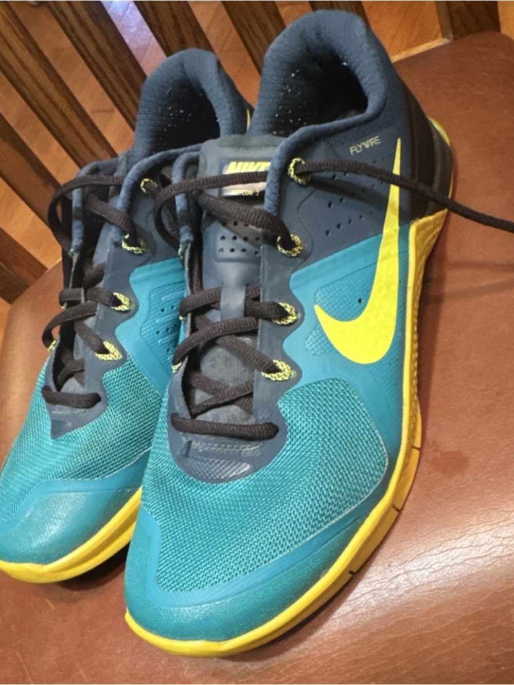 Nike Nike Metcon 2 Men’s Low Top Lace Up Gym Training Sneakers Blue/Yellow/Black